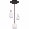Witte Metalen LED Hanglamp met Glas - Trion Pala Verlichting per ruimte Witte Metalen LED Hanglamp met Glas - Trion Pala Verlichting per ruimte