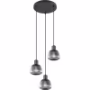 Mat Zwarte Metalen LED Hanglamp - Trion Arif 3-lichts Verlichting per ruimte Mat Zwarte Metalen LED Hanglamp - Trion Arif 3-lichts Verlichting per ruimte