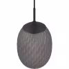 HLW LED Black LED Pendant Lamp - Metal LED Pendant Lamp with Smoke-Colored Glass and E27 Fitting HLW LED Black LED Pendant Lamp - Metal LED Pendant Lamp with Smoke-Colored Glass and E27 Fitting