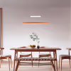 Witte metalen LED hanglamp met modern design en 45W vermogen, geschikt voor up and down verlichting Witte metalen LED hanglamp met modern design en 45W vermogen, geschikt voor up and down verlichting