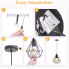 HLW LED LED Hanglamp Aigi Elsa - Klassieke Zwarte LED Hanglamp met E27 Fitting HLW LED LED Hanglamp Aigi Elsa - Klassieke Zwarte LED Hanglamp met E27 Fitting