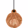 HLW LED LED Pendant Lamp Trion Trop - Rattan weave, brown fixture, E14 fitting, 1-light HLW LED LED Pendant Lamp Trion Trop - Rattan weave, brown fixture, E14 fitting, 1-light