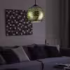 Ronde LED hanglamp in chroom met verstelbare hoogte en modern design, geschikt voor E27 lampen Ronde LED hanglamp in chroom met verstelbare hoogte en modern design, geschikt voor E27 lampen