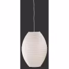 witte moderne LED hanglamp met E27 fitting en 60W vermogen in strakke vorm witte moderne LED hanglamp met E27 fitting en 60W vermogen in strakke vorm