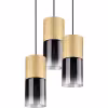 HLW LED Gouden LED Hanglamp Trion Roba - 3-lichts Rond Mat Goud Aluminium, E27 HLW LED Gouden LED Hanglamp Trion Roba - 3-lichts Rond Mat Goud Aluminium, E27