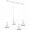 HLW LED LED Hanglamp Trion Ewomi - Witte 4-lichts LED Hanglamp met E27 Fitting HLW LED LED Hanglamp Trion Ewomi - Witte 4-lichts LED Hanglamp met E27 Fitting