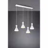 HLW LED LED Hanglamp Trion Ewomi - Witte 4-lichts LED Hanglamp met E27 Fitting HLW LED LED Hanglamp Trion Ewomi - Witte 4-lichts LED Hanglamp met E27 Fitting
