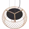drie-lichts moderne LED hanglamp zwart met gouden accenten en E27 fitting drie-lichts moderne LED hanglamp zwart met gouden accenten en E27 fitting