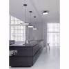Moderne dimbare LED hanglamp 29W in mat zwart met warm wit licht Moderne dimbare LED hanglamp 29W in mat zwart met warm wit licht