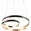 HLW LED Metalen Dimbare LED Hanglamp 68W - Zwart, Wit & Goud - Warm Wit 3000K
