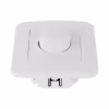 Witte inbouw LED-dimmer met druk- en draaiknop geschikt voor 1-300W LED-lampen en 230V installatie Witte inbouw LED-dimmer met druk- en draaiknop geschikt voor 1-300W LED-lampen en 230V installatie