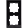 KOPP KOPP Athenis HK07 2-gang cover frame, matte black RAL 9005