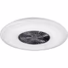 witte ronde LED plafondventilator met 3 bladen en dimbare lichtkleur van 3000 tot 6500 kelvin witte ronde LED plafondventilator met 3 bladen en dimbare lichtkleur van 3000 tot 6500 kelvin