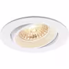 HLW LED LED Spotlight Set 4W - Tiltable Round Recessed Spotlight Matt White, Dimmable, Natural White 4000K HLW LED LED Spotlight Set 4W - Tiltable Round Recessed Spotlight Matt White, Dimmable, Natural White 4000K