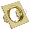 vierkante mat gouden inbouwspot 4W GU10 kantelbaar warm wit 3000K 345 lumen vierkante mat gouden inbouwspot 4W GU10 kantelbaar warm wit 3000K 345 lumen