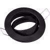 Ronde dimbare mat zwarte LED inbouwspot GU10 6W 390 lumen 4200K kantelbaar Ronde dimbare mat zwarte LED inbouwspot GU10 6W 390 lumen 4200K kantelbaar