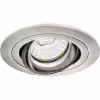 Dimbare GU10 LED inbouwspot 4W 4000K met mat nikkel afwerking en kantelbare fitting Dimbare GU10 LED inbouwspot 4W 4000K met mat nikkel afwerking en kantelbare fitting