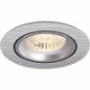 HLW LED LED Spotlight Set - 3W Dimmable Tiltable Round Recessed Spotlight Matte Silver - Warm White