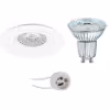 Dimbare inbouwspot GU10 3,4W 4000K 230 lm mat wit Lichtbronnen Dimbare inbouwspot GU10 3,4W 4000K 230 lm mat wit Lichtbronnen
