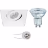 Dimbare trimless inbouwspot vierkant 3.4W 4000K Lichtbronnen Dimbare trimless inbouwspot vierkant 3.4W 4000K Lichtbronnen