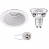 LED inbouwspot set GU10 3W dimbaar 4000K mat wit Lichtbronnen LED inbouwspot set GU10 3W dimbaar 4000K mat wit Lichtbronnen