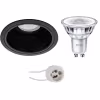 LED Inbouwspot 3W Dimbaar Mat Zwart GU10 4000K Lichtbronnen LED Inbouwspot 3W Dimbaar Mat Zwart GU10 4000K Lichtbronnen