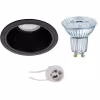 Dimbare LED inbouwspot GU10 3,4W 4000K Mat Zwart Lichtbronnen Dimbare LED inbouwspot GU10 3,4W 4000K Mat Zwart Lichtbronnen
