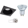 Vierkante dimbare GU10 LED inbouwspot 4000K 3,4W Lichtbronnen Vierkante dimbare GU10 LED inbouwspot 4000K 3,4W Lichtbronnen