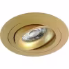 Ronde mat gouden LED inbouwspot 8W kantelbaar met GU10 fitting en koel wit licht 6400K Ronde mat gouden LED inbouwspot 8W kantelbaar met GU10 fitting en koel wit licht 6400K