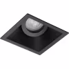 Kantelbare vierkante dimbare LED inbouwspot mat zwart GU10 3.4W 230 lumen warm wit 3000K Kantelbare vierkante dimbare LED inbouwspot mat zwart GU10 3.4W 230 lumen warm wit 3000K