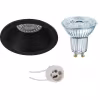 LED Inbouwspot Set 3,4W Mat Zwart GU10 - Dimbaar 3000K Lichtbronnen LED Inbouwspot Set 3,4W Mat Zwart GU10 - Dimbaar 3000K Lichtbronnen