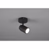 HLW LED LED Wandspot - Trion Artion - GU10 Fitting - Spatwaterdicht IP44 - Rond - Mat Zwart - Aluminium HLW LED LED Wandspot - Trion Artion - GU10 Fitting - Spatwaterdicht IP44 - Rond - Mat Zwart - Aluminium