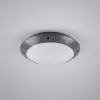 ronde mat antraciet LED plafondlamp badkamer met E27 fitting en IP54 bescherming tot 12W