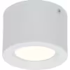 Zes ronde LED opbouw downlights van 105mm met 5W vermogen en neutraal wit licht 4200K Zes ronde LED opbouw downlights van 105mm met 5W vermogen en neutraal wit licht 4200K