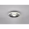 HLW LED LED Ceiling Light - Bathroom Light - Trion Asmaya - Surface Mounted Round 28W - Splashproof IP44 - Dimmable - Warm White 3000K - Matte Chrome - Aluminum HLW LED LED Ceiling Light - Bathroom Light - Trion Asmaya - Surface Mounted Round 28W - Splashproof IP44 - Dimmable - Warm White 3000K - Matte Chrome - Aluminum
