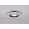 HLW LED LED Ceiling Light - Bathroom Light - Trion Asmaya - Surface Mounted Round 28W - Splashproof IP44 - Dimmable - Warm White 3000K - Matte Chrome - Aluminum HLW LED LED Ceiling Light - Bathroom Light - Trion Asmaya - Surface Mounted Round 28W - Splashproof IP44 - Dimmable - Warm White 3000K - Matte Chrome - Aluminum