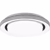 Mat zwarte ronde LED plafondlamp met dimbare lichtkleur van 3000-6000K en 1080 lumen lichtopbrengst Mat zwarte ronde LED plafondlamp met dimbare lichtkleur van 3000-6000K en 1080 lumen lichtopbrengst