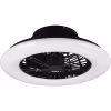 HLW LED LED Ceiling Light with Fan - Ceiling Fan - Trion Romina - 30W - Adjustable Color - Remote Control - Dimmable - Round - Matte Black - Plastic HLW LED LED Ceiling Light with Fan - Ceiling Fan - Trion Romina - 30W - Adjustable Color - Remote Control - Dimmable - Round - Matte Black - Plastic