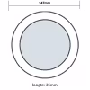HLW LED LED Downlight Pro - Aigi - Surface Mounted Round 20W - Bright/Cool White 6000K - Matte White - Ø247mm HLW LED LED Downlight Pro - Aigi - Surface Mounted Round 20W - Bright/Cool White 6000K - Matte White - Ø247mm