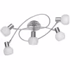 Trion Antiniba LED Plafondspot 5x E14 Ø520 Matte Nikkel Binnenverlichting Trion Antiniba LED Plafondspot 5x E14 Ø520 Matte Nikkel Binnenverlichting