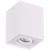 vierkante mat witte LED plafondspot met GU10 fitting en draaibare spot tot 35W wit licht vierkante mat witte LED plafondspot met GU10 fitting en draaibare spot tot 35W wit licht
