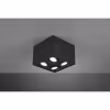 HLW LED LED Ceiling Spotlight - Trion Bisqy - GU10 Fitting - 4 Lights - Square - Matte Black - Aluminum