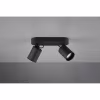 HLW LED LED Ceiling Spotlight - Trion Pirlo - GU10 Fitting - 2-light - Rectangular - Matte Black - Aluminum HLW LED LED Ceiling Spotlight - Trion Pirlo - GU10 Fitting - 2-light - Rectangular - Matte Black - Aluminum