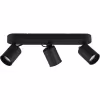 Mat zwarte Trion Pirlo LED plafondspot met 3 lichtpunten en GU10 fitting tot 35W Mat zwarte Trion Pirlo LED plafondspot met 3 lichtpunten en GU10 fitting tot 35W