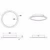 HLW LED LED Plafondlamp - Plafondverlichting - Trion Povino - 15W - Warm Wit 3000K - Dimbaar - Rond - Mat Nikkel - Aluminium HLW LED LED Plafondlamp - Plafondverlichting - Trion Povino - 15W - Warm Wit 3000K - Dimbaar - Rond - Mat Nikkel - Aluminium