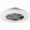 HLW LED LED Ceiling Light with Fan - Ceiling Fan - Trion Vison - 40W - Adjustable Color - Remote Control - Dimmable - Round - Matte Chrome - Plastic HLW LED LED Ceiling Light with Fan - Ceiling Fan - Trion Vison - 40W - Adjustable Color - Remote Control - Dimmable - Round - Matte Chrome - Plastic