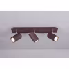 HLW LED LED Ceiling Spotlight - Trion Mary - GU10 Fitting - 3-light - Rectangular - Rust-colored - Aluminum HLW LED LED Ceiling Spotlight - Trion Mary - GU10 Fitting - 3-light - Rectangular - Rust-colored - Aluminum