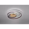 HLW LED LED Ceiling Lamp - Ceiling Lighting - Trion Zilab - 22W - Warm White 3000K - Dimmable - Round - Rust Color - Aluminum