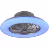 HLW LED LED Plafondlamp met Ventilator - Plafondventilator - Trion Romina - 39W - Aanpasbare Kleur - Afstandsbediening - RGBW - Dimbaar - Rond - Mat Titaan - Kunststof HLW LED LED Plafondlamp met Ventilator - Plafondventilator - Trion Romina - 39W - Aanpasbare Kleur - Afstandsbediening - RGBW - Dimbaar - Rond - Mat Titaan - Kunststof