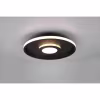 HLW LED LED Plafondlamp - Badkamerlamp - Trion Asmaya - Opbouw Rond 35W - Spatwaterdicht IP44 - Dimbaar - Warm Wit 3000K - Mat Zwart - Aluminium HLW LED LED Plafondlamp - Badkamerlamp - Trion Asmaya - Opbouw Rond 35W - Spatwaterdicht IP44 - Dimbaar - Warm Wit 3000K - Mat Zwart - Aluminium